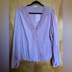 Brand new with tags, light pink blouse